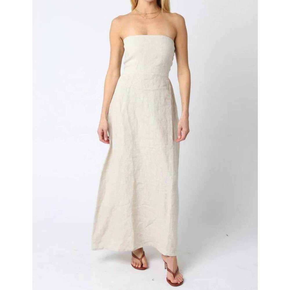 NEW OLIVACEOUS iris maxi dress in natural